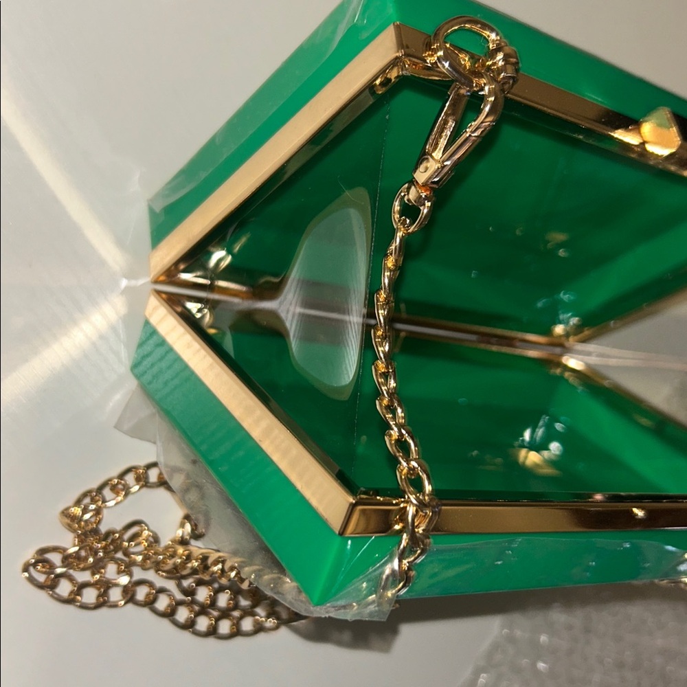 Green evil Eye Design Clutch Bag - Picture 4 of 7